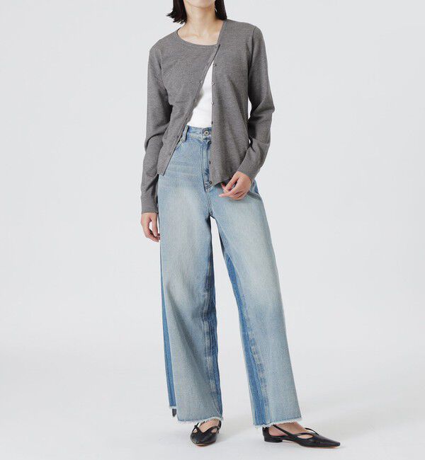  「バイアスフロントカーディガン」|ニット・セーター|