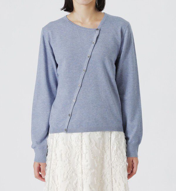  「バイアスフロントカーディガン」|ニット・セーター|