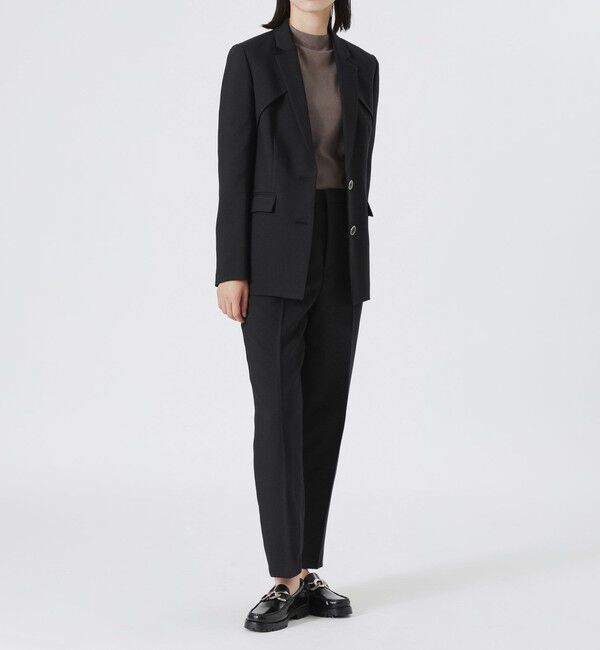  「フロントダーツテーパードパンツ」|スラックス|