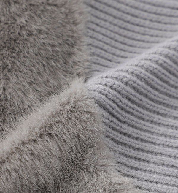  「【UNISEX】ファーコンビドライバーズニット」|ニット・セーター|