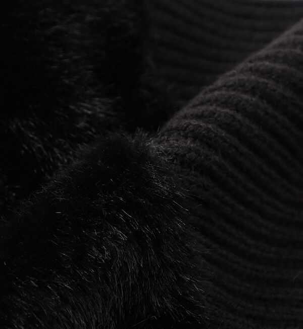  「【UNISEX】ファーコンビドライバーズニット」|ニット・セーター|