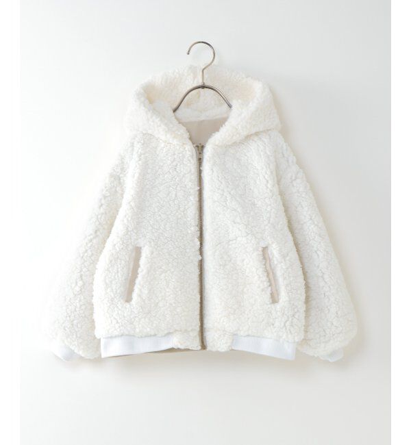 ikka kids「【キッズ】リバーシブルフードボアブルゾン（120~160cm）」|その他|