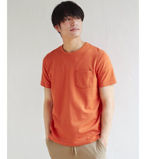 ikka「ライトダンボールＷフェイスＴ」|Tシャツ・カットソー|オレンジ