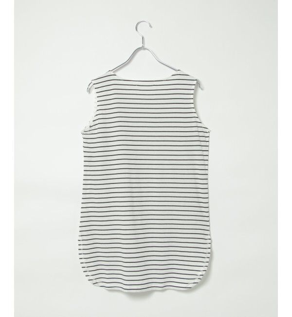 ikka「【雑誌 InRed 6月号掲載】【接触冷感／UVカット】コットンUSA裾ラウンドノースリプルオーバー」|タンクトップ|