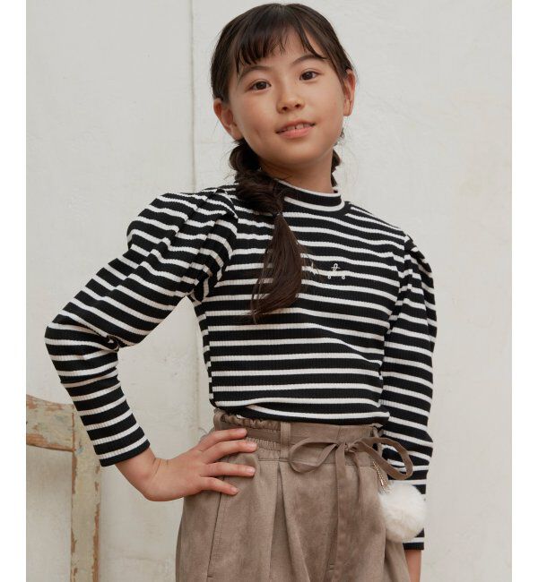 ikka kids「ソデボリュームテレコＢＤＴ」|Tシャツ・カットソー|