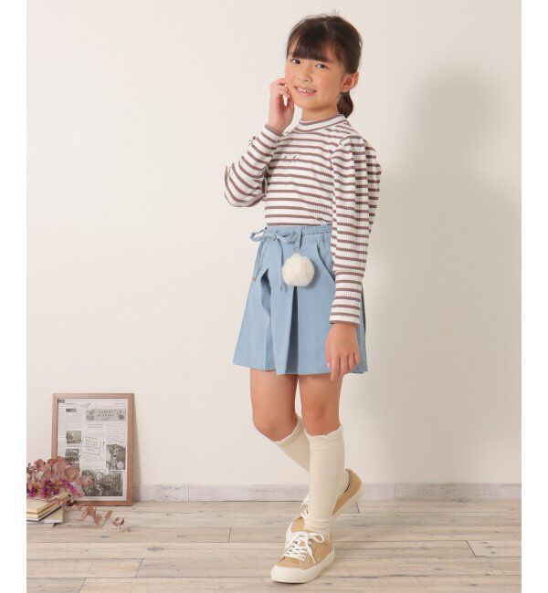 ikka kids「ソデボリュームテレコＢＤＴ」|Tシャツ・カットソー|