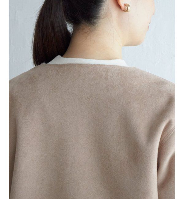 ikka「ファー切り替えジャケット」|その他|