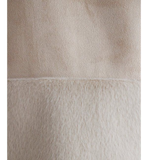 ikka「ファー切り替えジャケット」|その他|