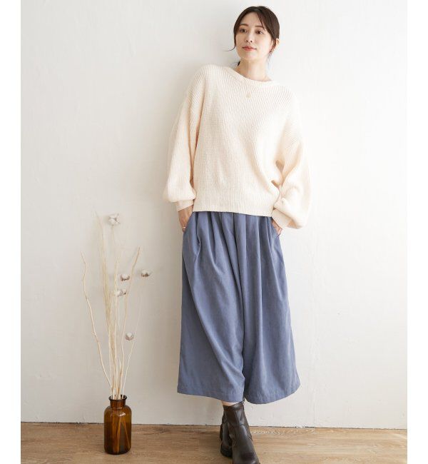 ikka「太畦モールニット」|プルオーバー|