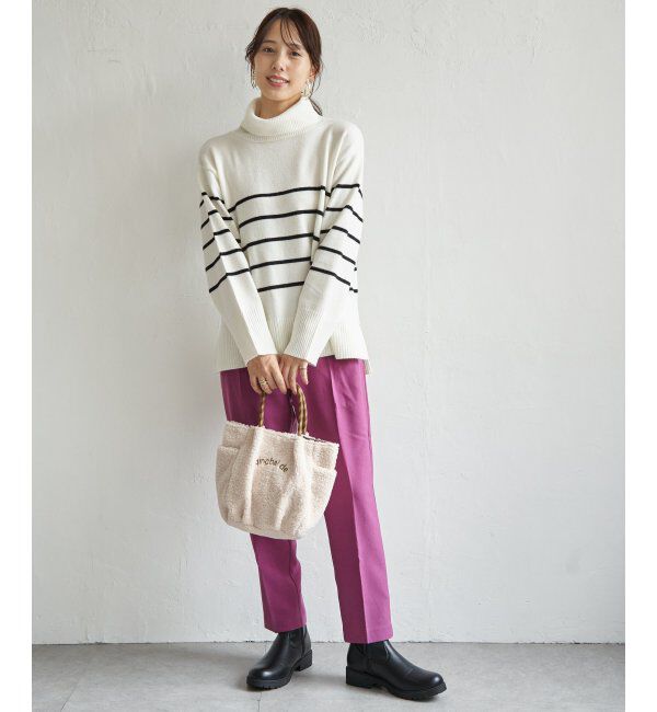 ikka「ワイドタートルネックニットプルオーバー」|プルオーバー|