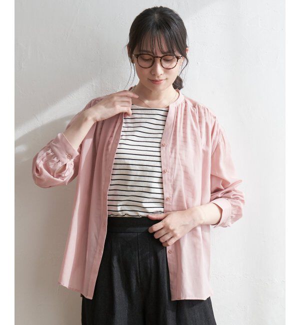 ikka「バックリボンシアブラウス」|シャツ・ブラウス|ローズピンク