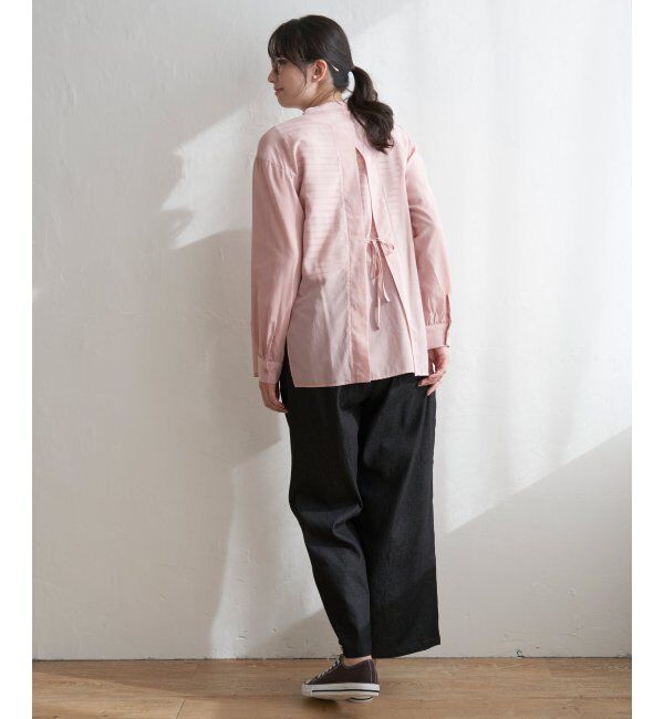ikka「バックリボンシアブラウス」|シャツ・ブラウス|