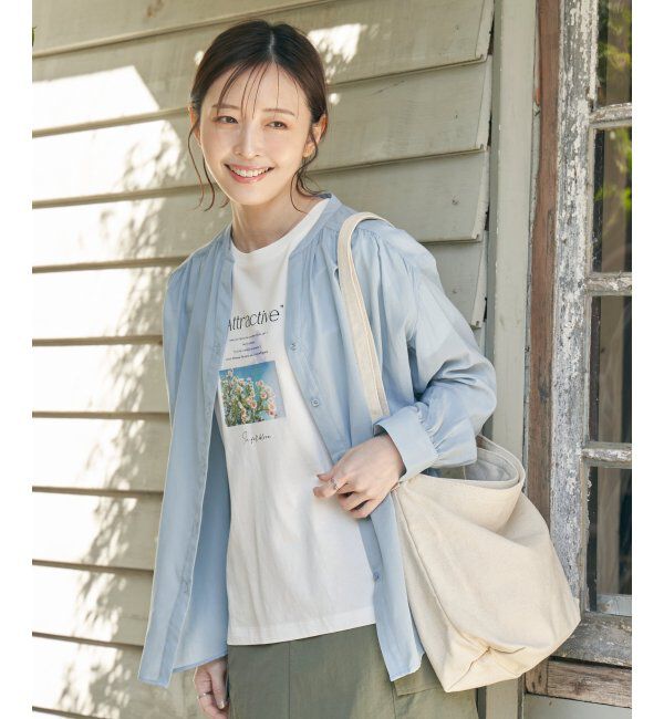 ikka「バックリボンシアブラウス」|シャツ・ブラウス|