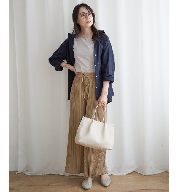 ikka「フレンチリネンMIX長袖シャツ」|シャツ・ブラウス|