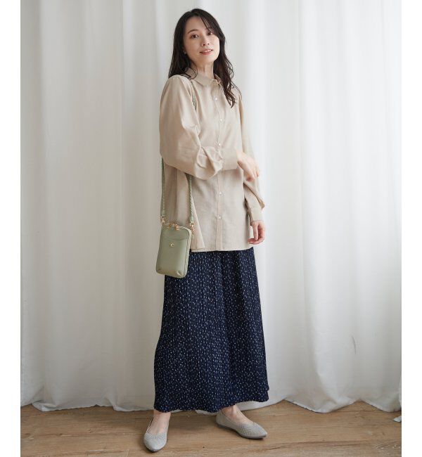 ikka「フレンチリネンMIX長袖シャツ」|シャツ・ブラウス|