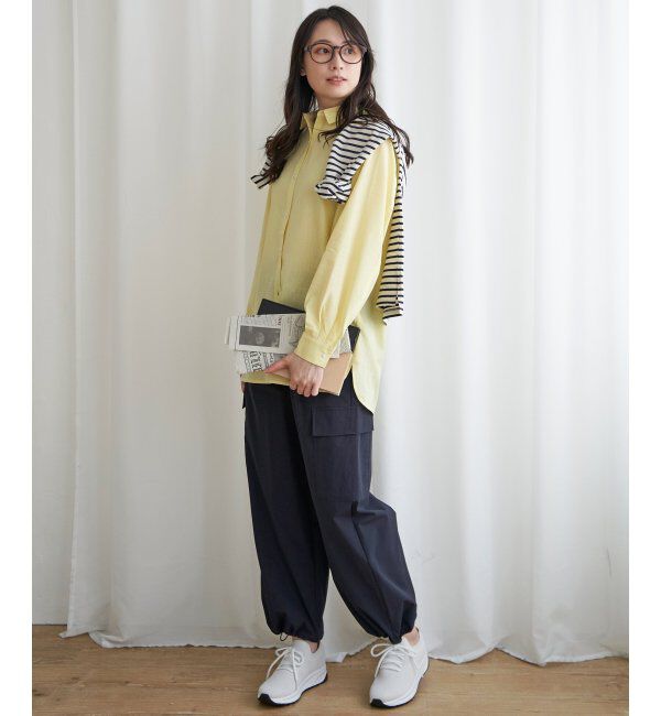 ikka「フレンチリネンMIX長袖シャツ」|シャツ・ブラウス|