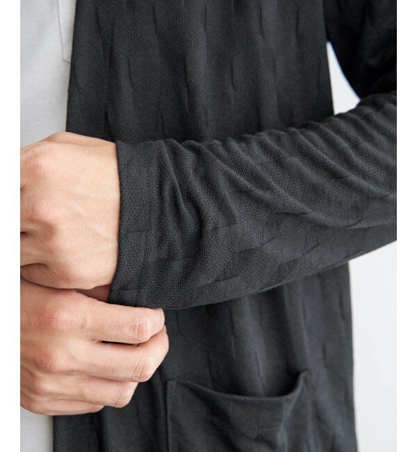 ikka「ジャカードボタンレスカーディガン」|カーディガン|