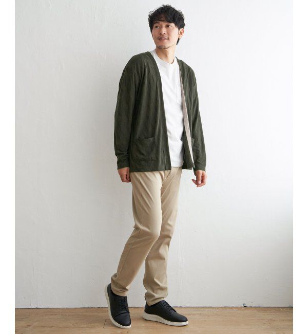 ikka「ジャカードボタンレスカーディガン」|カーディガン|