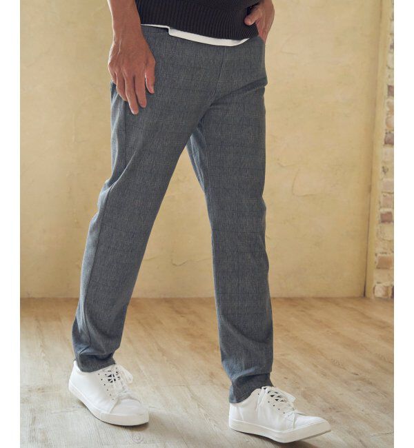 ikka「GOKU楽 EASY STRETCH イージーストレッチ チェック5Pパンツ」|その他|