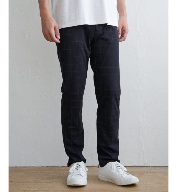 ikka「GOKU楽 EASY STRETCH イージーストレッチ チェック5Pパンツ」|その他|