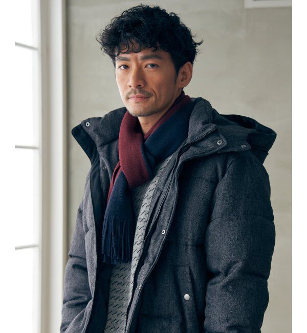 ikka「ラッセルバイカラーマフラー」|マフラー|