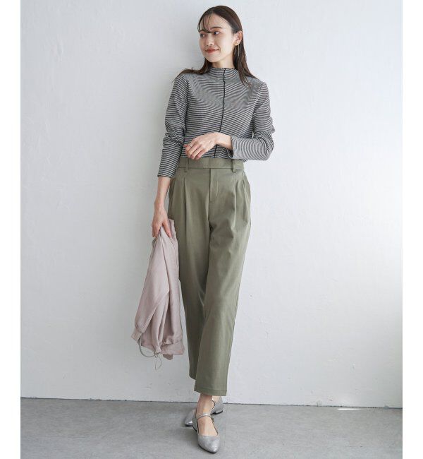 ikka「前後2WAY三角テレコプルオーバー」|Tシャツ・カットソー|