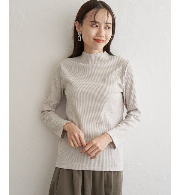 ikka「前後2WAY三角テレコプルオーバー」|Tシャツ・カットソー|