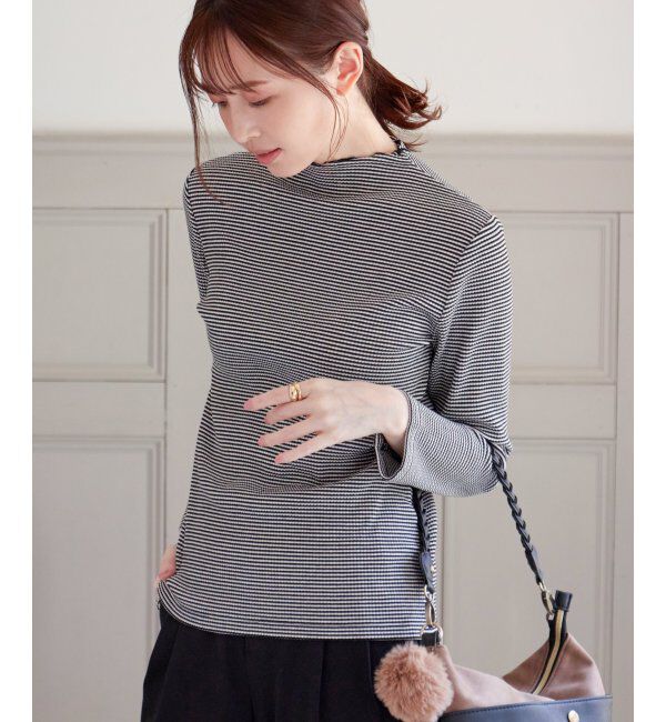 ikka「前後2WAY三角テレコプルオーバー」|Tシャツ・カットソー|グレー