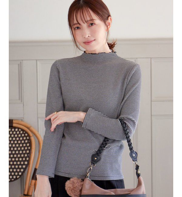 ikka「前後2WAY三角テレコプルオーバー」|Tシャツ・カットソー|