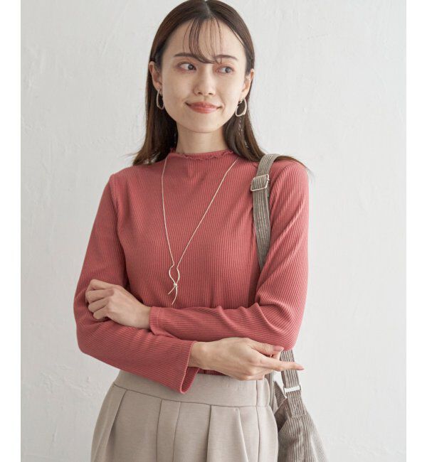 ikka「前後2WAY三角テレコプルオーバー」|Tシャツ・カットソー|