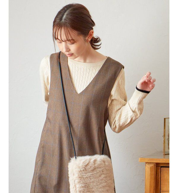 IKKA LOUNGE「ミニケーブルニットプルオーバー」|プルオーバー|