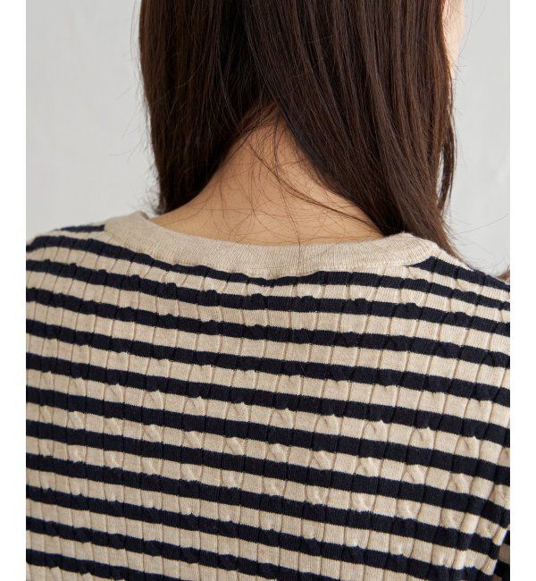 IKKA LOUNGE「ミニケーブルニットプルオーバー」|プルオーバー|