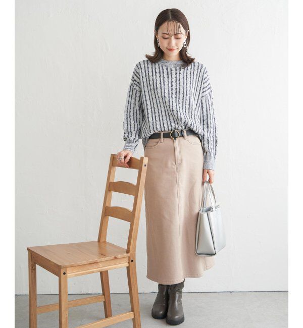 ikka「ケーブルニットプルオーバー」|プルオーバー|