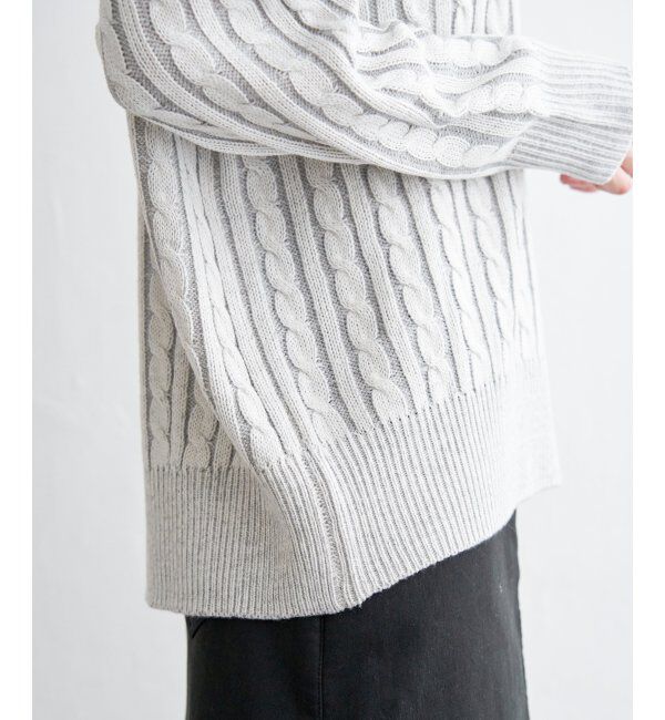 ikka「ケーブルニットプルオーバー」|プルオーバー|