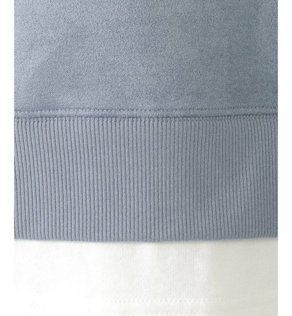 ikka kids「【親子おそろい】GOKU楽フェイクスエードルーイカラーレイヤードプルオーバー（120~160cm）」|Tシャツ・カットソー|