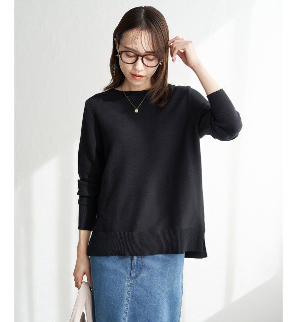 ikka「【洗濯機で洗える】GOKU楽ニットプルオーバー」|プルオーバー|