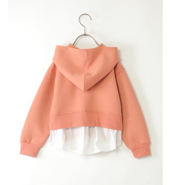 ikka kids「【洗濯機で洗える／親子おそろい】GOKU楽ダンボールジップパーカー（120~160cm）」|Tシャツ・カットソー|