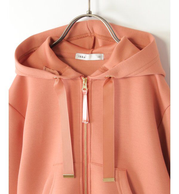 ikka kids「【洗濯機で洗える／親子おそろい】GOKU楽ダンボールジップパーカー（120~160cm）」|Tシャツ・カットソー|