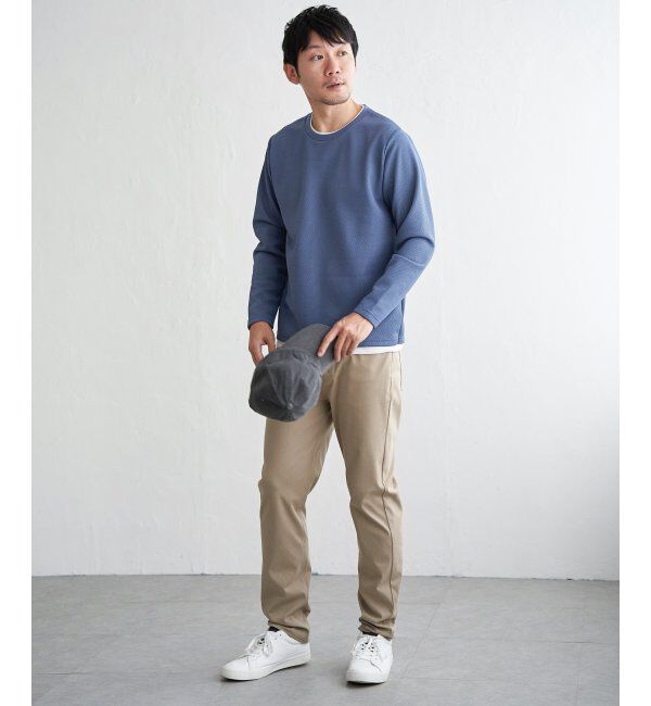 ikka「【雑誌MonoMax4月号掲載】パイナップルレイヤードロンT」|Tシャツ・カットソー|