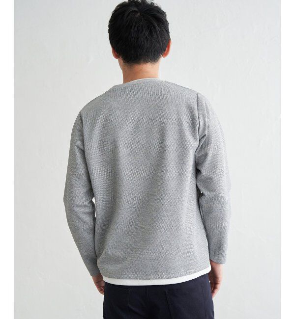 ikka「【雑誌MonoMax4月号掲載】パイナップルレイヤードロンT」|Tシャツ・カットソー|