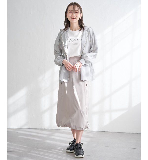 ikka「【雑誌InRed5月号掲載】リップストップカーゴスカート」|スカート|