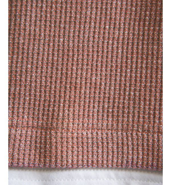 ikka「【雑誌MonoMax5月号掲載】メランジワッフルポケ付きフェイクTシャツ」|Tシャツ・カットソー|