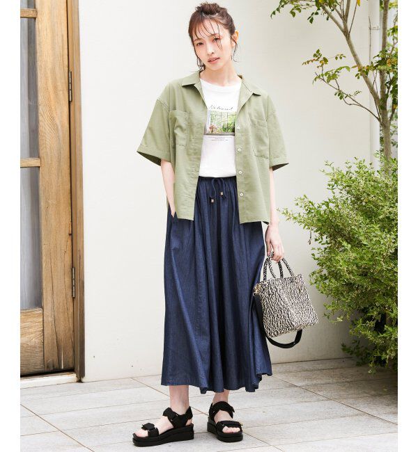 ikka「【親子おそろい】ロゴフォトプリントTシャツ」|Tシャツ・カットソー|