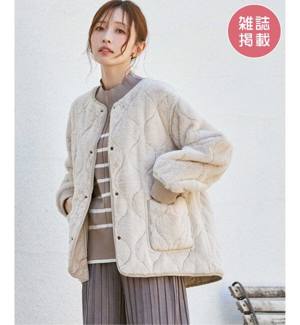 ikka「キルトファーリバーシブルブルゾン」|ブルゾン・スタジャン|