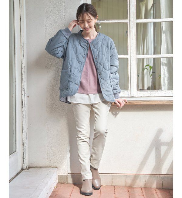 ikka「キルトファーリバーシブルブルゾン」|ブルゾン・スタジャン|