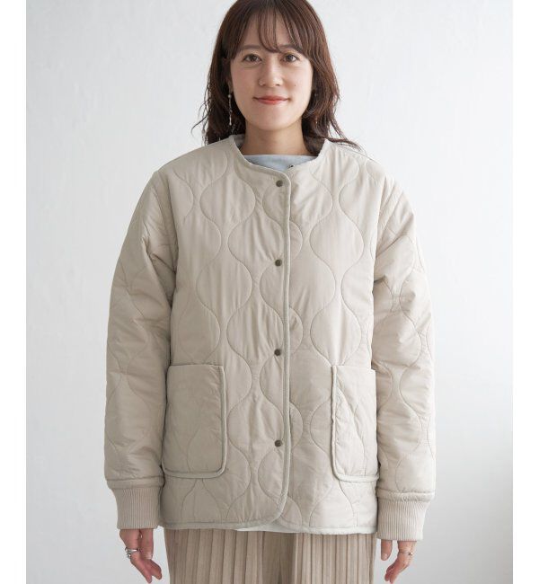 ikka「キルトファーリバーシブルブルゾン」|ブルゾン・スタジャン|