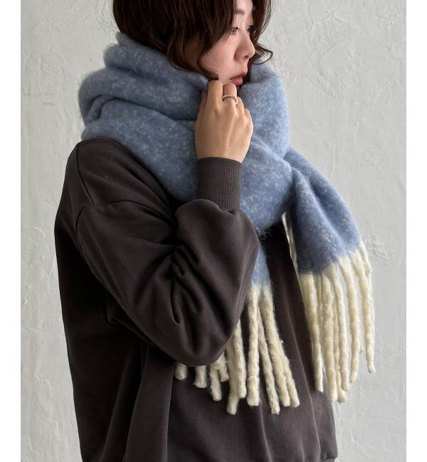 Lbc with Life「バルキーフリンジマフラー」|マフラー|