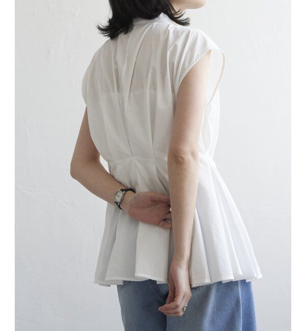 VENCE share style「ウエストタックスタンドブラウス」|シャツ・ブラウス|