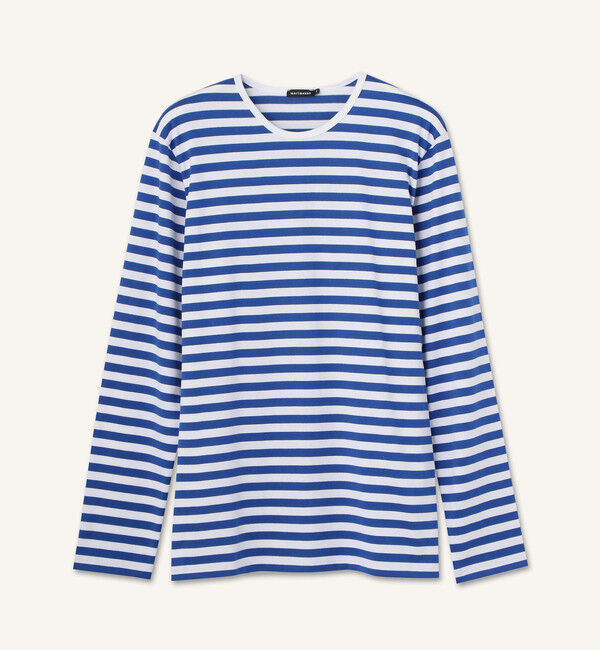 Marimekko「Pitkahiha 2017 カットソー」|Tシャツ・カットソー|ホワイト&times;ブルー
