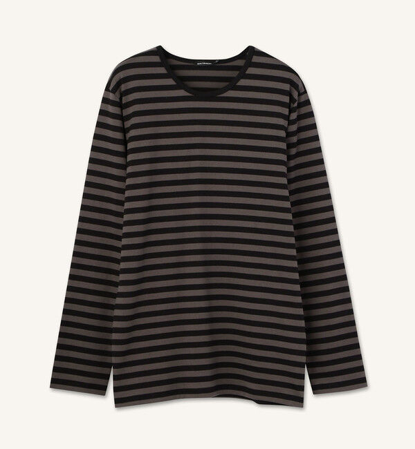 Marimekko「Pitkahiha 2017 カットソー」|Tシャツ・カットソー|グレー&times;ブラック